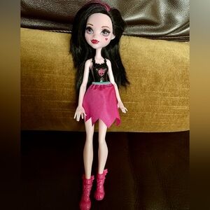 Fashion Doll with Pink Skirt and Black Hair 2015